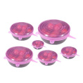 6pcs Silicone Bowl Pot tampa de silicone tampa de silicone alimentos cozinhar capa fresca capa de microondas Silicone tampa de tampa universal